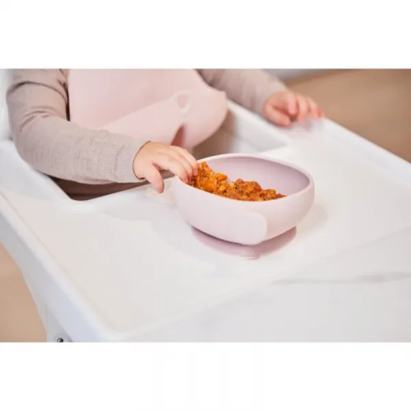 B.Box Silicone Bowl silikónová miska s viečkom Pink 300 ml