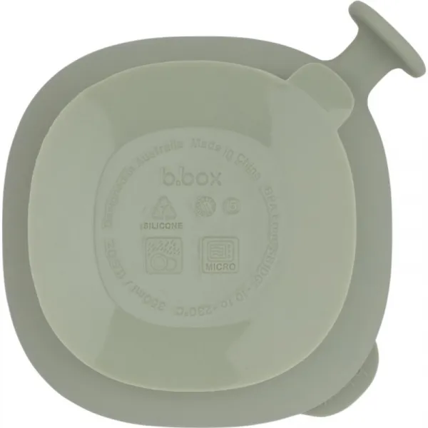 B.Box Silicone Bowl silikónová miska s viečkom Green 300 ml