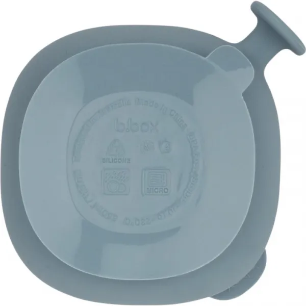 B.Box Silicone Bowl silikónová miska s viečkom Blue 300 ml