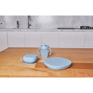 B.Box Silicone Bowl silikónová miska s viečkom Blue 300 ml
