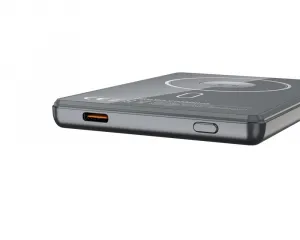 UltraThin MagSafe 15W Bezdrôtová powerbanka 5000 mAh s nabíjaním Apple Watch a 360° otočným stojánkom, šedá
