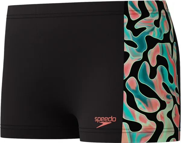 Speedo digital allover panel aquashort black / green / red 152cm