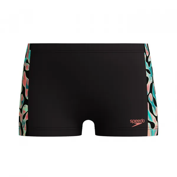 Speedo digital allover panel aquashort black / green / red 152cm