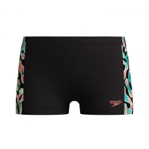 Speedo digital allover panel aquashort black / green / red 152cm