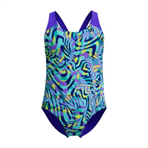 Speedo digital allover turquoise / purple 152cm