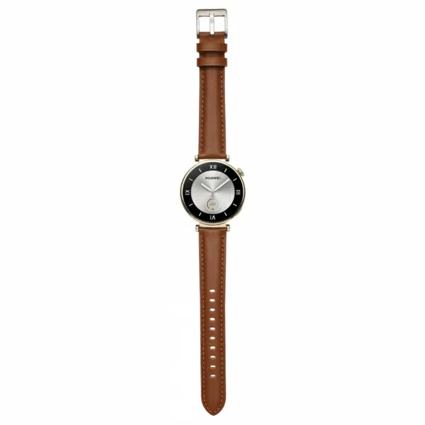 LEATHER Kožený remienok pre Huawei Watch GT 4 41mm ALL BROWN