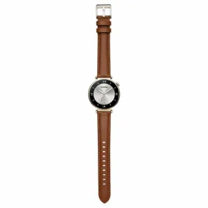 LEATHER Kožený remienok pre Huawei Watch GT 4 41mm ALL BROWN