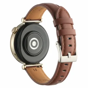 LEATHER Kožený remienok pre Huawei Watch GT 4 41mm ALL BROWN