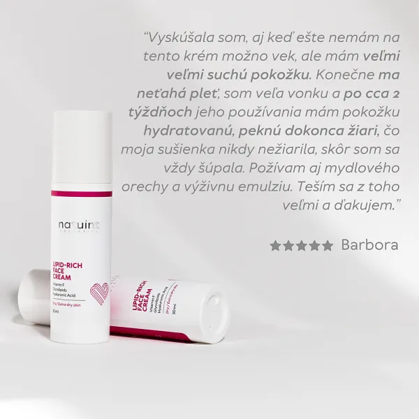 Natuint cosmetics - Výživný pleťový krém s lipidmi