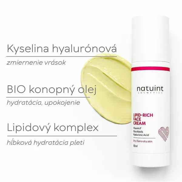 Natuint cosmetics - Výživný pleťový krém s lipidmi