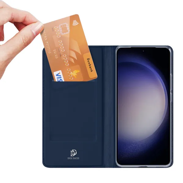 Dux Ducis Skin Pro knižkové puzdro na Samsung Galaxy S24 Plus, modré