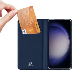 Dux Ducis Skin Pro knižkové puzdro na Samsung Galaxy S24 Plus, modré