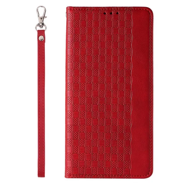 MG Magnet Strap knižkové puzdro na Samsung Galaxy S23 Ultra, červené