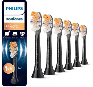 Philips Sonicare Premium All-in-One HX9096/88 náhradné hlavice na zubnú kefku Black 6 ks