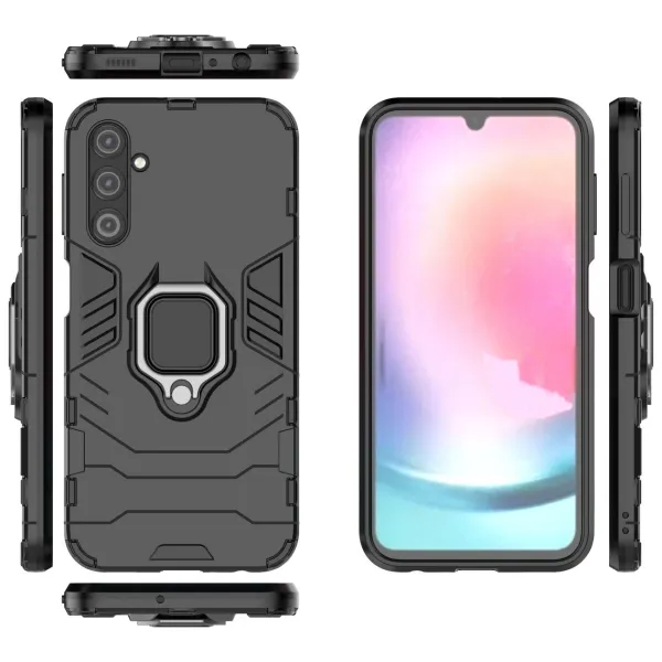 MG Ring Armor kryt na Samsung Galaxy A24 4G, čierny