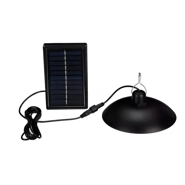 MG Lamp solárna lampa 1200mAh, čierna