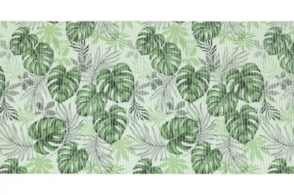 Kúpelňová penová rohož 266C Monstera