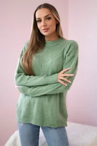 Legínovo Sveter cez hlavu ťaviaci Farba: Tmavá mätová, Veľkosť: UNI