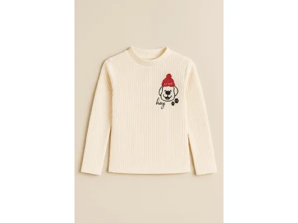 Fashionkids Dievčenský rebrovaný top  NATALKA Farba: Žltá, Veľkosť: 110