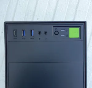 EUROCASE skříň ML N6-500B, Midi Tower, 1xUSB-C, 2xUSB 3.0, 2x audio, bez zdroje