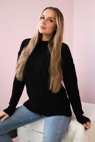 Legínovo Sveter cez hlavu ťaviaci Farba: Tmavá mätová, Veľkosť: UNI