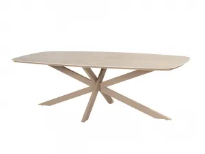 Prado jedálenský stôl s keramickou doskou 240x105 cm barrel latte