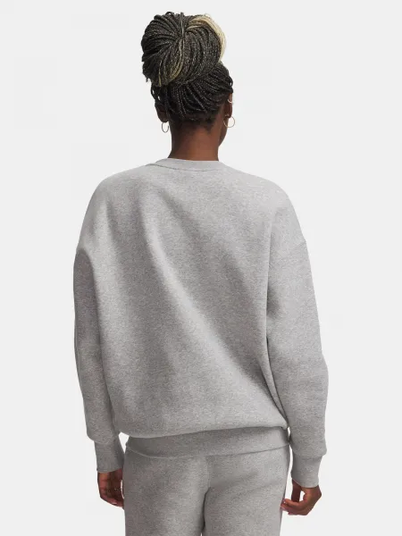 Svetlosivá mikina Under Armour Essential Flc OS Crew