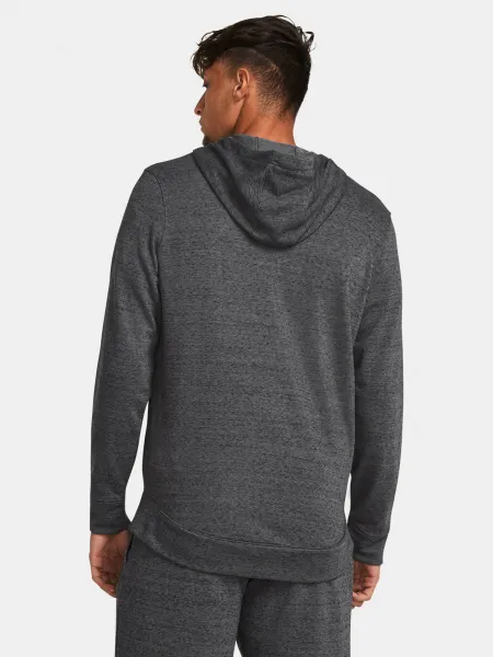 Tmavosivá športová mikina Under Armour UA Rival Terry LC FZ