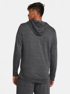 Tmavosivá športová mikina Under Armour UA Rival Terry LC FZ