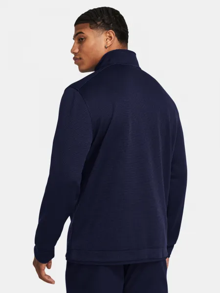 Tmavomodrá pánska športová mikina Under Armour UA Storm SweaterFleece QZ LB