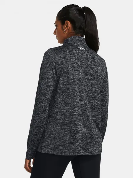 Čierne športové tričko Under Armour Tech 1/2 Zip-Twist