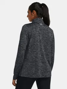 Čierne športové tričko Under Armour Tech 1/2 Zip-Twist