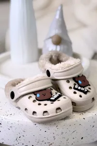 Detské šľapky Boto Foam s kožušinou