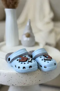 Detské šľapky Boto Foam s kožušinou