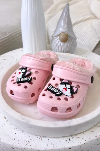 Detské šľapky Boto Foam s kožušinou