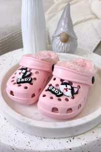 Detské šľapky Boto Foam s kožušinou