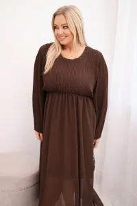 Kesi Włoski Plus Size plisované šaty