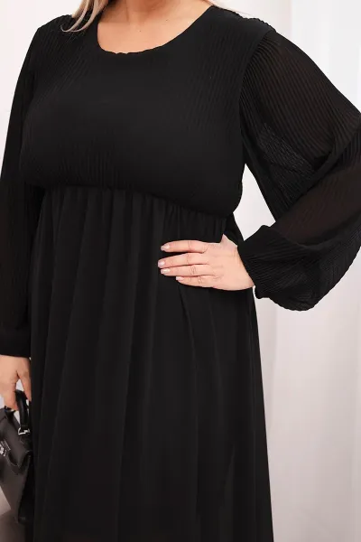 Kesi Włoski Plus Size plisované šaty