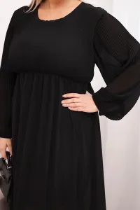 Kesi Włoski Plus Size plisované šaty