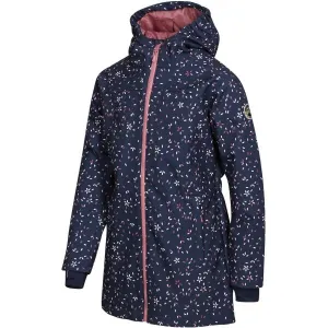 ALPINE PRO ILEMO Detský softshellový kabát s membránou, tmavo modrá, veľkosť 116-122