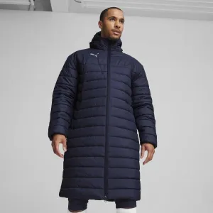Puma TEAMFINAL BENCH JACKET Pánska zimná bunda, tmavo modrá, veľkosť
