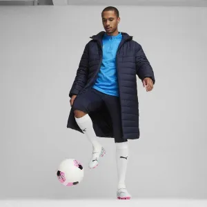 Puma TEAMFINAL BENCH JACKET Pánska zimná bunda, tmavo modrá, veľkosť