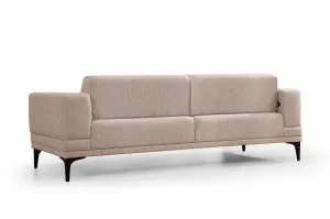 Hanah Home Třímístná rozkládací pohovka Horizon 230 cm světle hnědá