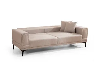 Hanah Home Třímístná rozkládací pohovka Horizon 230 cm světle hnědá