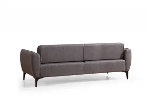 Hanah Home Třímístná rozkládací pohovka Belissimo 220 cm tmavě šedá