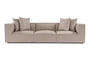 Hanah Home Třímístná pohovka Sora 325 cm pískově béžová