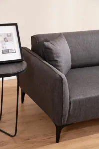 Hanah Home Dvoumístná pohovka Belissimo 180 cm tmavě šedá
