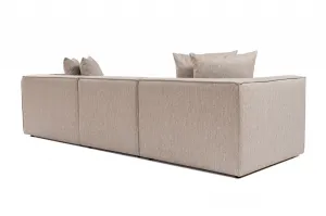 Hanah Home Třímístná pohovka Sora 325 cm pískově béžová