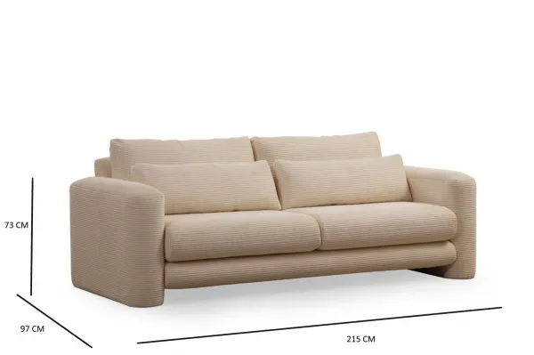 Trojmiestna pohovka Lily Beige - 3