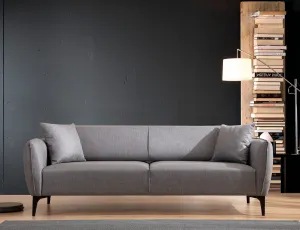 Hanah Home Třímístná rozkládací pohovka Belissimo 220 cm šedá